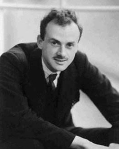 Uma foto de um jovem Paul Dirac.