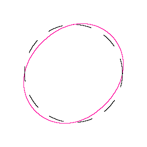 Segunda onda estacionaria para una órbita circular