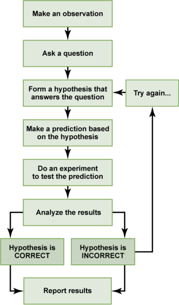 Scientific Method in a Flow Chart. https://commons.wikimedia.org/wiki/File:Figure_01_01_05.png