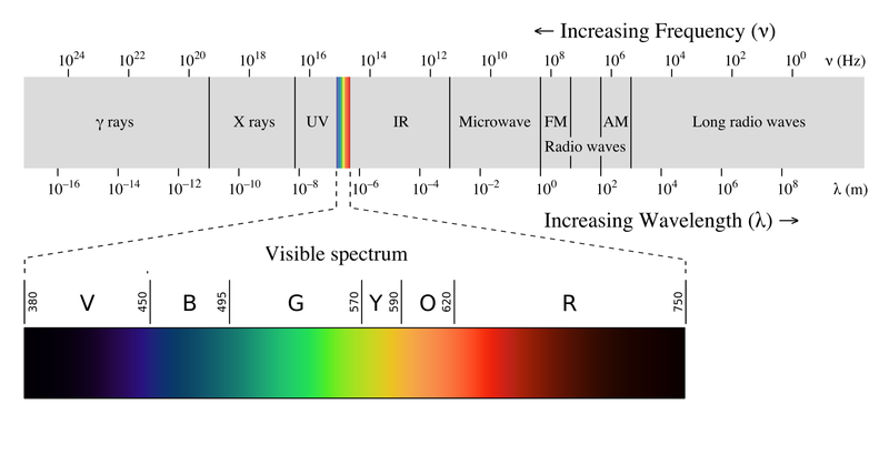 The Electromagnetic Spectrum. https://upload.wikimedia.org/wikipedia/commons/thumb/3/30/EM_spectrumrevised.png/800px-EM_spectrumrevised.png