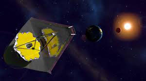 Artist's conception of the James Webb Space Telescope. https://commons.wikimedia.org/wiki/File:James_Webb_Space_Telescope_(14742910940).jpg