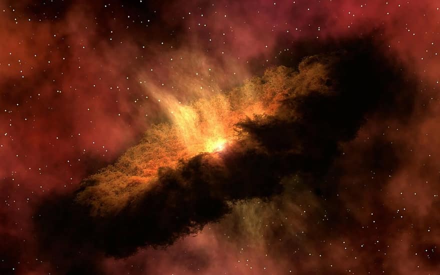 A young star with a disk of gas and dust that may form into a planetary system one day. https:/www.pikist.com/free-photo-svgri; 