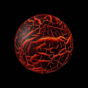 Early in its history, the Earth was probably a ball of hot magma. https:/www.pikist.com/search?q=Magma; 