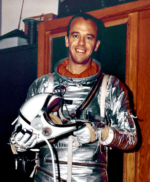 Alan Shepard, the first American launched into space. 