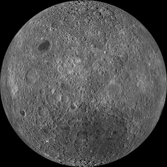 The far side of the Moon shows more impact craters compared to the near side. https://www.pikrepo.com/fcjdb/far-side-of-the-moon