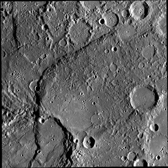 The surface of Mercury is heavily cratered, much like the Moon, indicating its surface may be as old as the Moon's. https:/www.flickr.com/photos/nasamarshall/5961481338; 