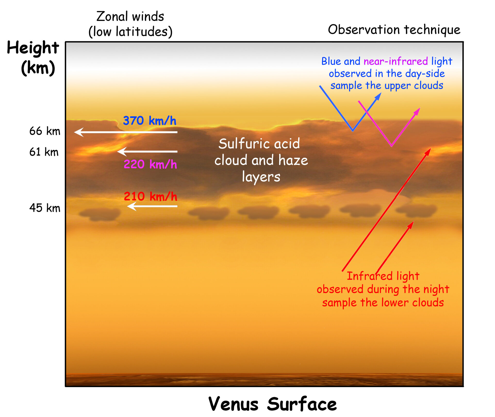 The atmosphere of Venus. https:/www.esa.int/ESA_Multimedia/Images/2008/09/Studying_the_winds_on_Venus; 