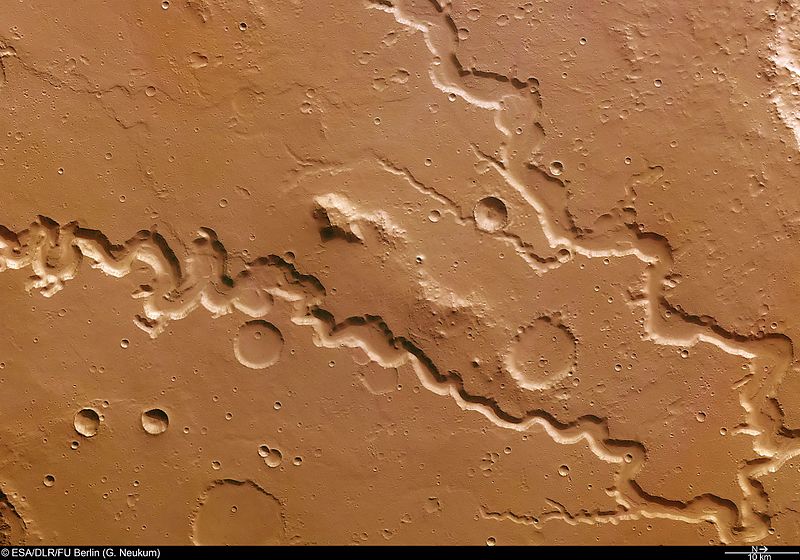 Nanedi Valles valley system on Mars. https://commons.wikimedia.org/wiki/File:Nanedi_Valles_valley_system_on_Mars_ESA199848.jpg