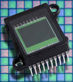 A charge-coupled device (CCD).