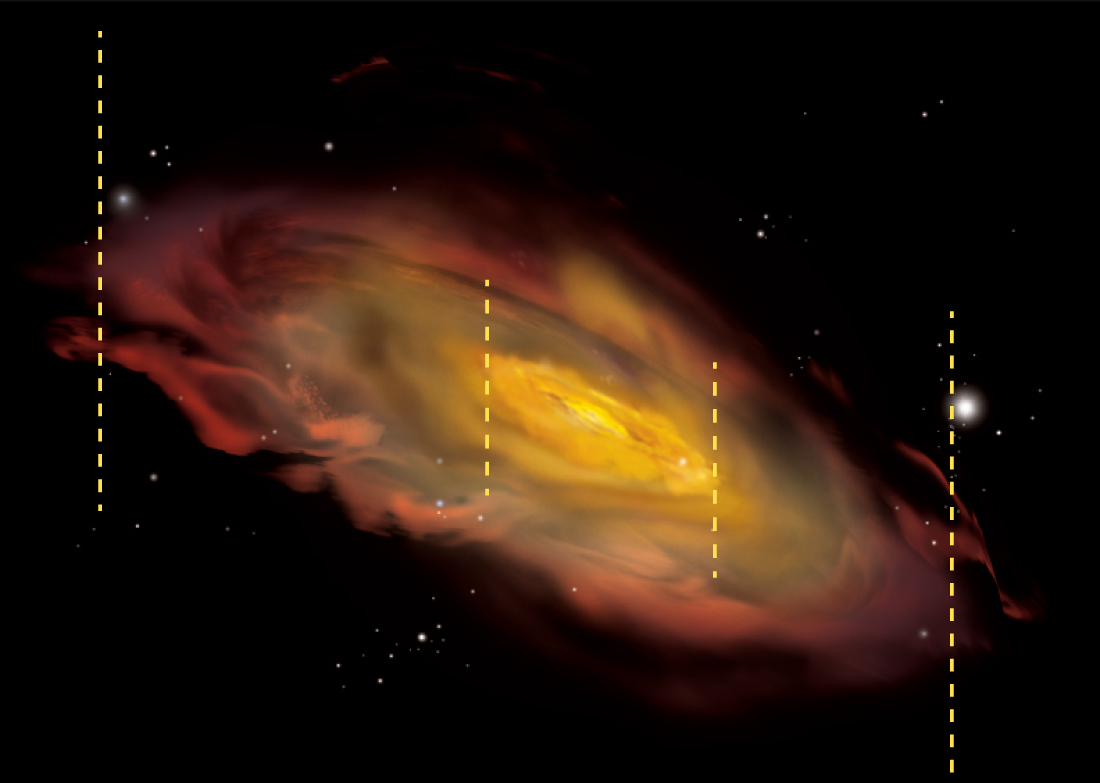 Artist's conception of a galaxy.