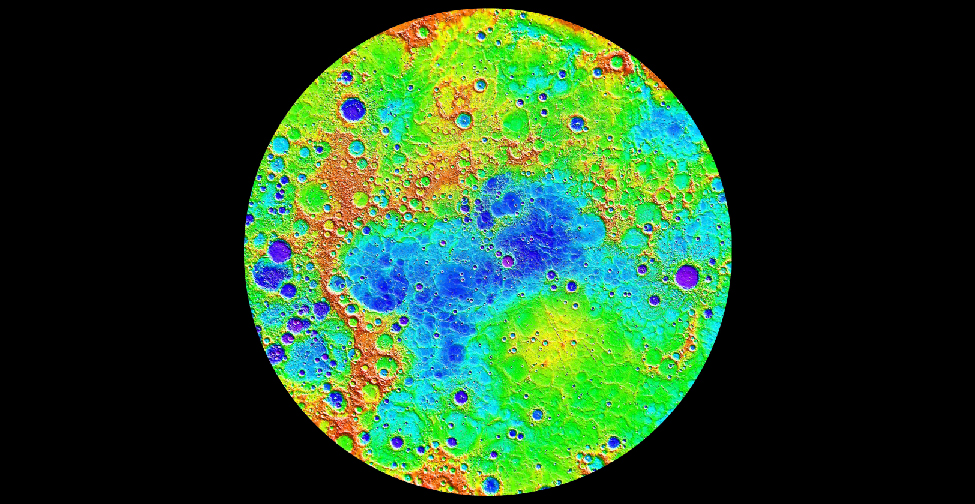 Topografia de Mercúrio.
