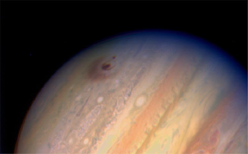 Image of Jupiter’s ‘black eye’ G fragment impact site.