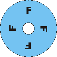 Disc with F's