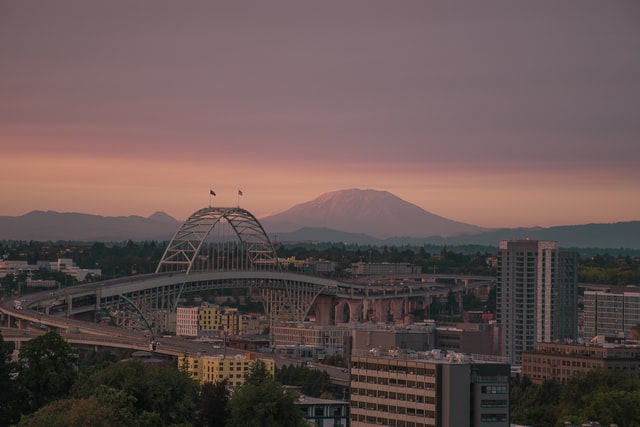 skyline of city