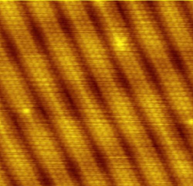 Uma imagem de alta resolução da folha de ouro obtida de S T M.