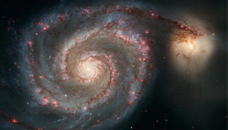 Une photographie de la galaxie Whirlpool